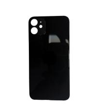 Задняя крышка для Apple iPhone 11 (черный) (с широким отверстием) (Premium)