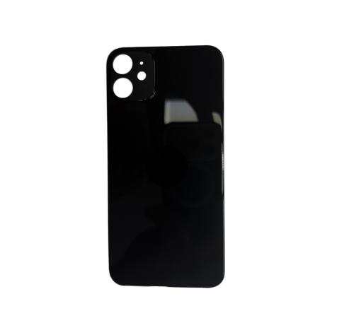 Задняя крышка для Apple iPhone 11 (черный) (с широким отверстием) (Premium)
