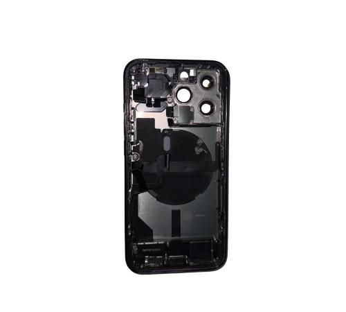 Корпус с Задней крышкой в сборе iPhone 13 Pro (снятый, со шлейфами)(Черный)