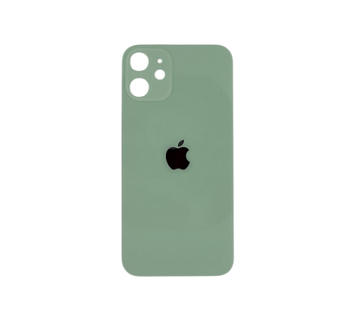 Задняя крышка для Apple iPhone 12 (зелёный) (с широким отверстием) (Premium)