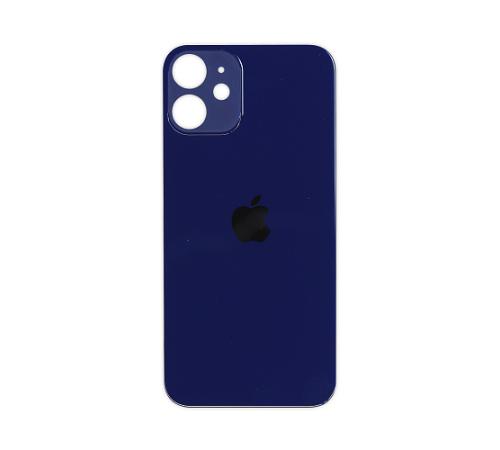 Задняя крышка для Apple iPhone 12 (синий) (с широким отверстием) (Premium)