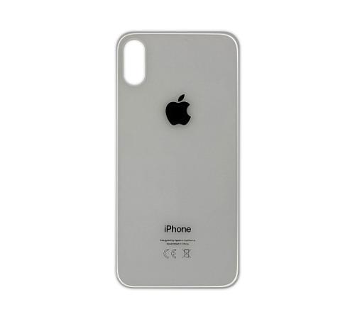Задняя крышка для Apple iPhone X (белый) (с широким отверстием) (Premium)