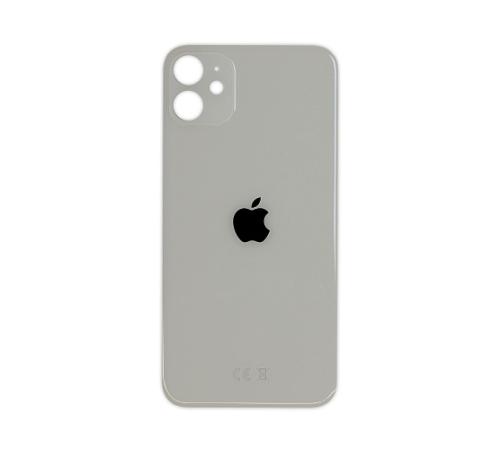 Задняя крышка для Apple iPhone 11 (белый) (с широким отверстием) (Premium)