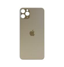 Задняя крышка для Apple iPhone 11 ProMax(золотой) (с широким отверстием) (Premium)