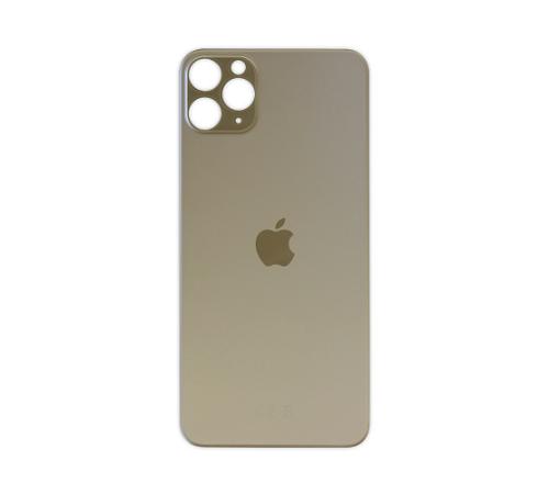 Задняя крышка для Apple iPhone 11 ProMax(золотой) (с широким отверстием) (Premium)