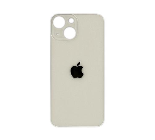 Задняя крышка для Apple iPhone 13 (белый) (с широким отверстием) (Premium)
