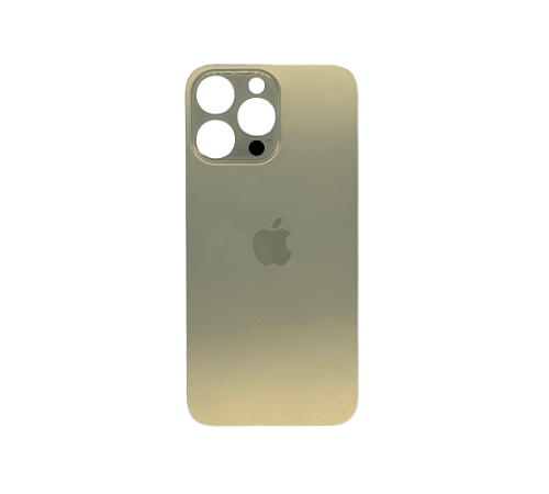 Задняя крышка для Apple iPhone 14 ProMax(золотой) (с широким отверстием) (Premium)