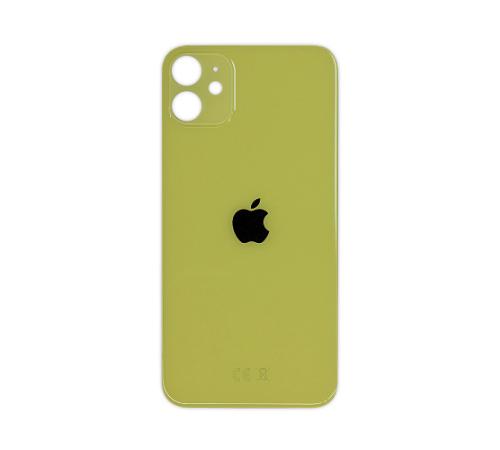 Задняя крышка для Apple iPhone 11 (желтый) (с широким отверстием) (Premium)