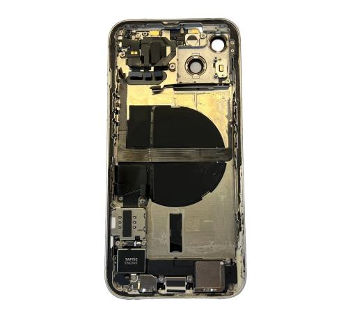 Корпус с задней крышкой в сборе iPhone 13  (снятый, со шлейфами)(Белый)