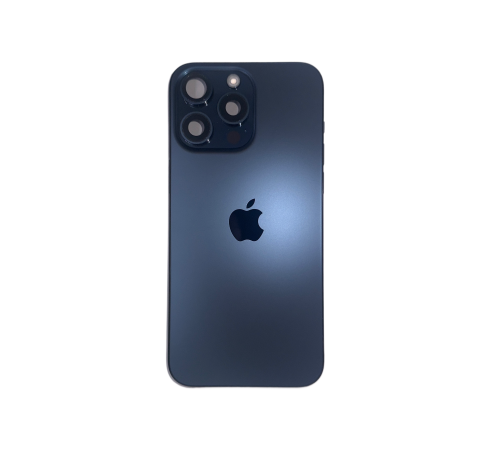 Корпус с Задней крышкой в сборе iPhone 15 ProMax (снятый, со шлейфами)(Blue)