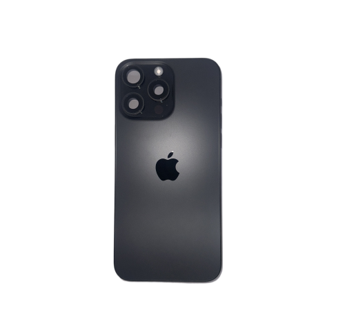 Корпус с Задней крышкой в сборе iPhone 15 ProMax (снятый, со шлейфами)(Black) с царапинами