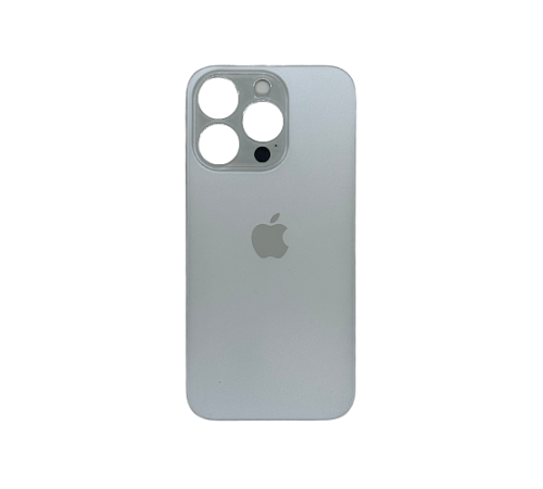 Задняя крышка для Apple iPhone 14 Pro(серебристый) (с широким отверстием) (Premium)